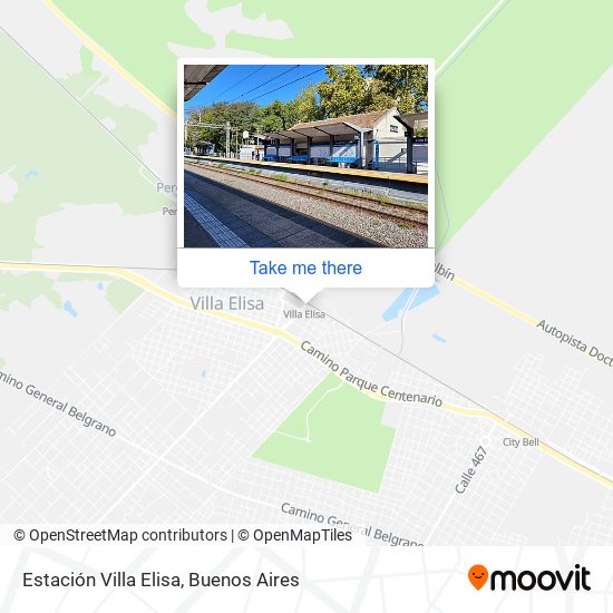 Estación Villa Elisa map