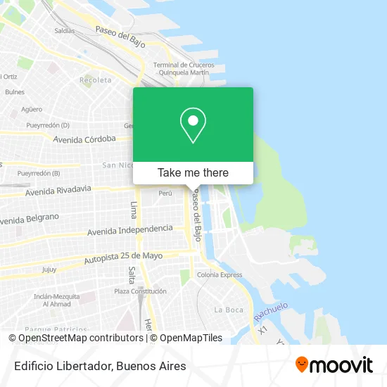 Mapa de Edificio Libertador