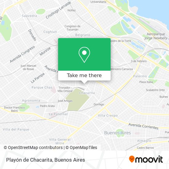 Playón de Chacarita map