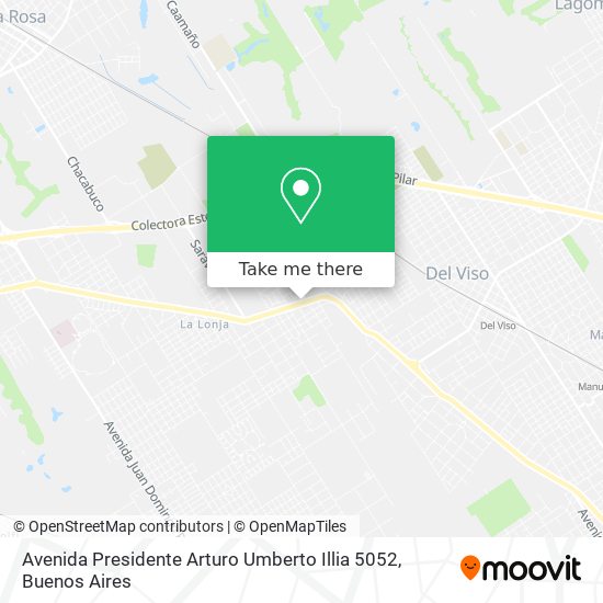 Mapa de Avenida Presidente Arturo Umberto Illia 5052
