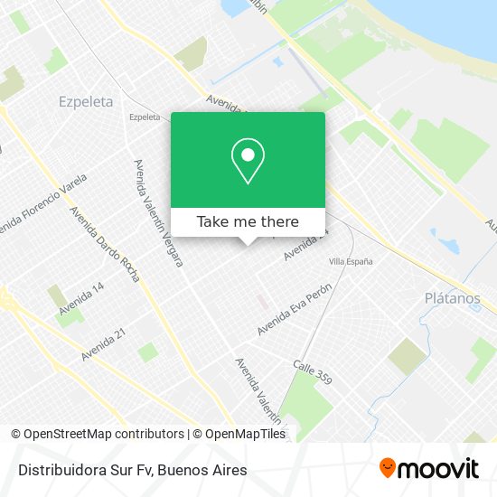 Distribuidora Sur Fv map