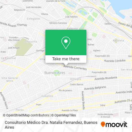 Consultorio Médico Dra. Natalia Fernandez map