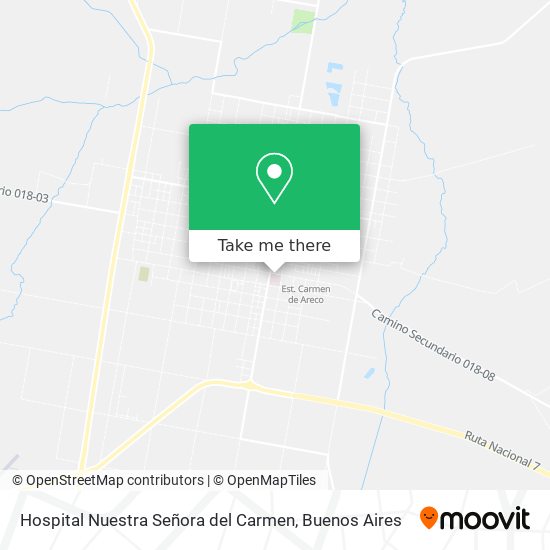 Hospital Nuestra Señora del Carmen map