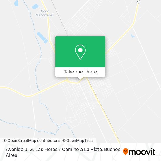 Avenida J. G. Las Heras / Camino a La Plata map