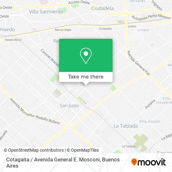 Cotagaita / Avenida General E. Mosconi map