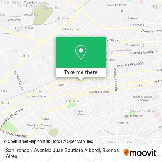 San Ireneo / Avenida Juan Bautista Alberdi map