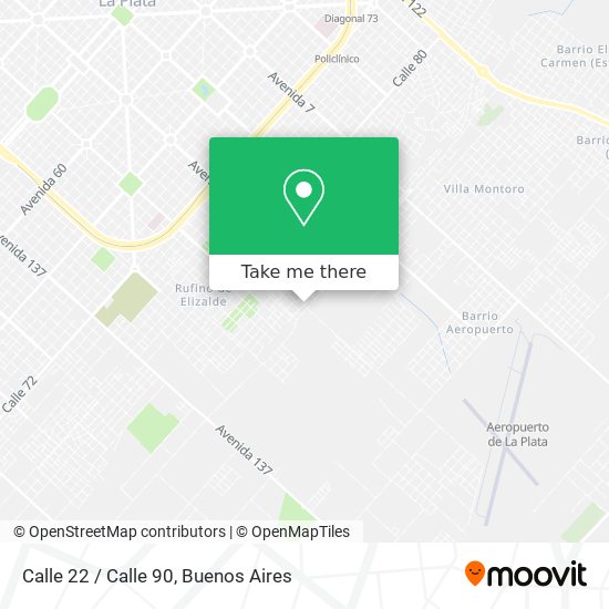 Calle 22 / Calle 90 map