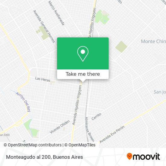 Mapa de Monteagudo al 200
