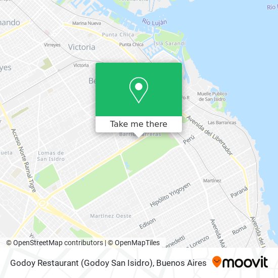 Godoy Restaurant (Godoy San Isidro) map