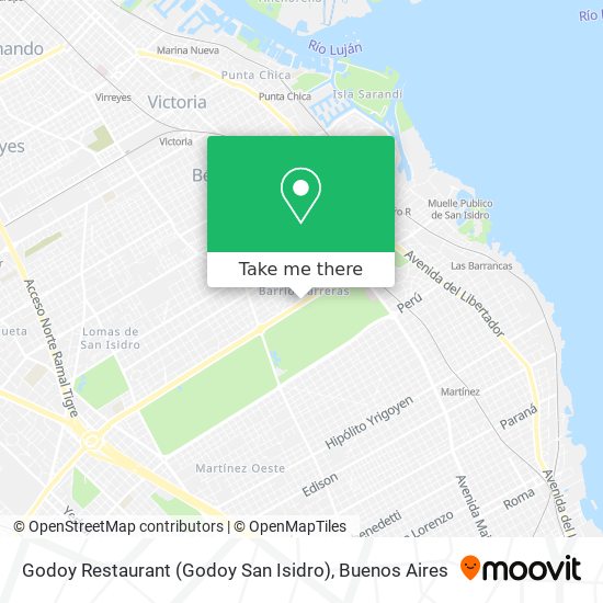 Mapa de Godoy Restaurant (Godoy San Isidro)