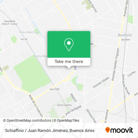 Schiaffino / Juan Ramón Jiménez map