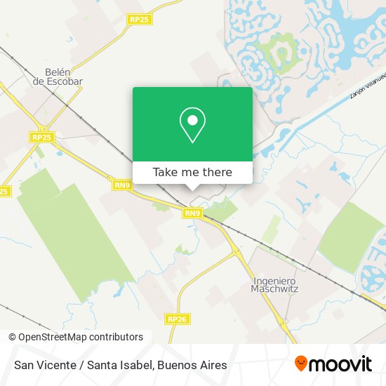 San Vicente / Santa Isabel map