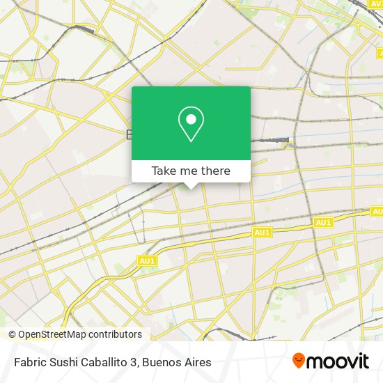 Mapa de Fabric Sushi Caballito 3