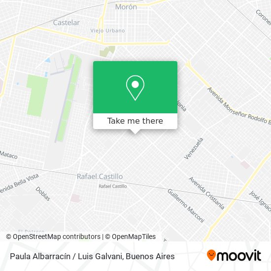 Mapa de Paula Albarracín / Luis Galvani