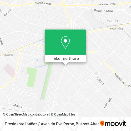 Mapa de Presidente Ibáñez / Avenida Eva Perón