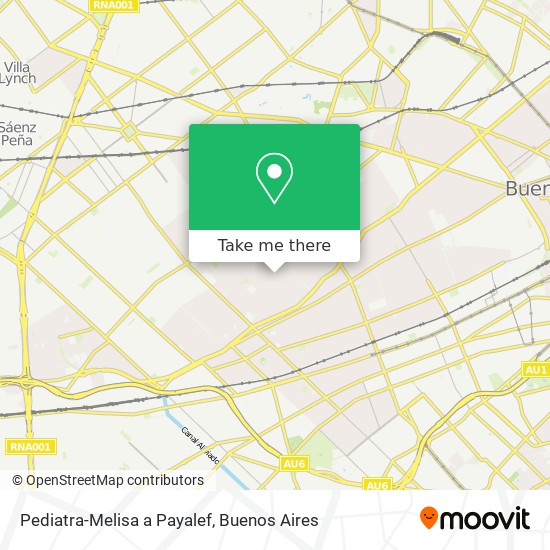 Mapa de Pediatra-Melisa a Payalef