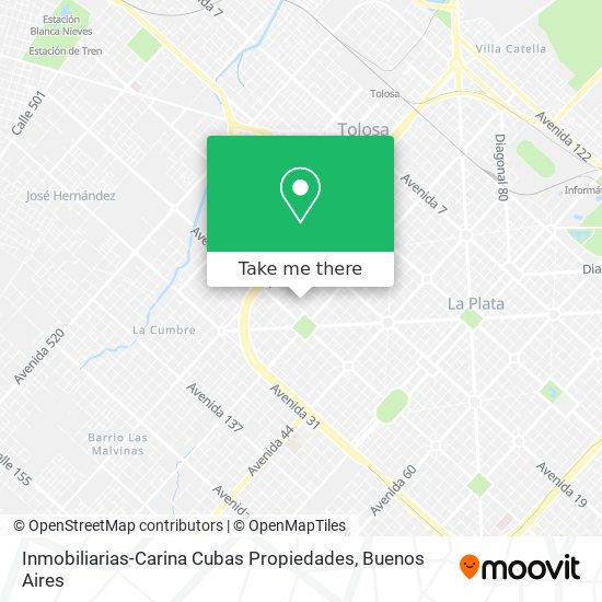 Inmobiliarias-Carina Cubas Propiedades map