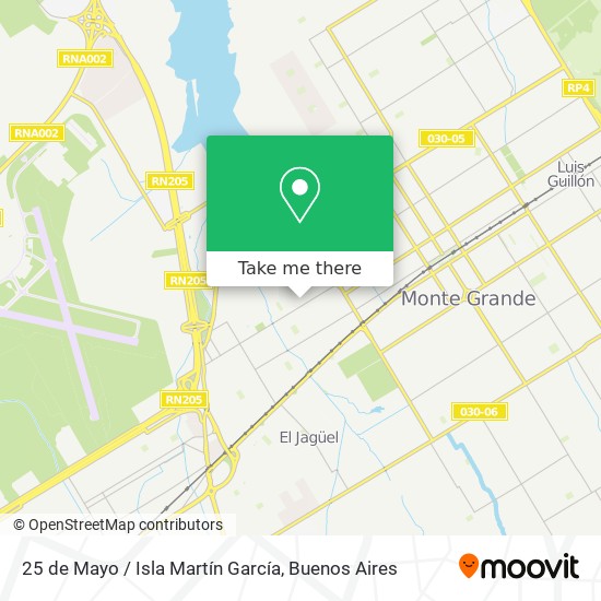 Mapa de 25 de Mayo / Isla Martín García