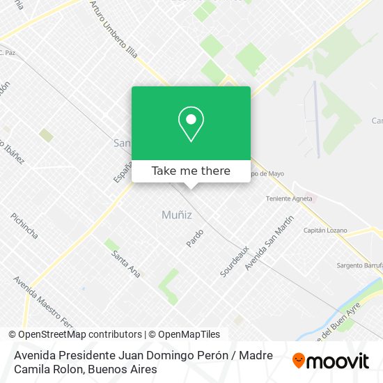 Avenida Presidente Juan Domingo Perón / Madre Camila Rolon map