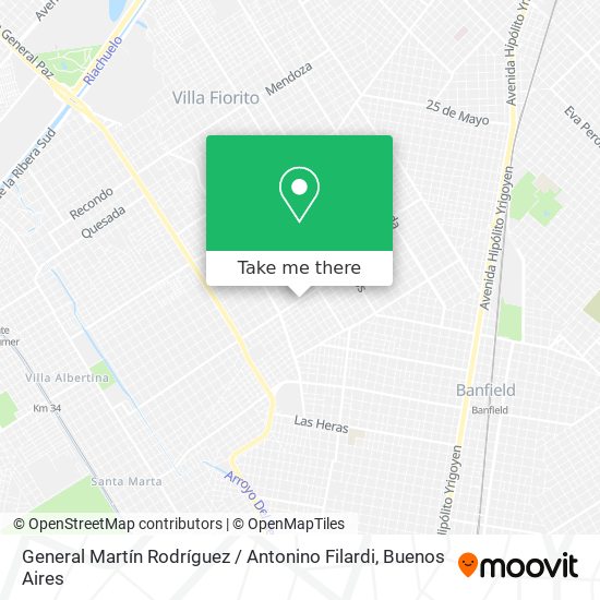 General Martín Rodríguez / Antonino Filardi map