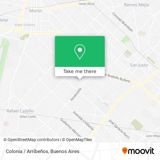 Mapa de Colonia / Arribeños