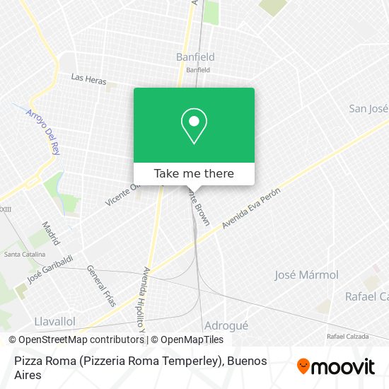 Pizza Roma (Pizzeria Roma Temperley) map