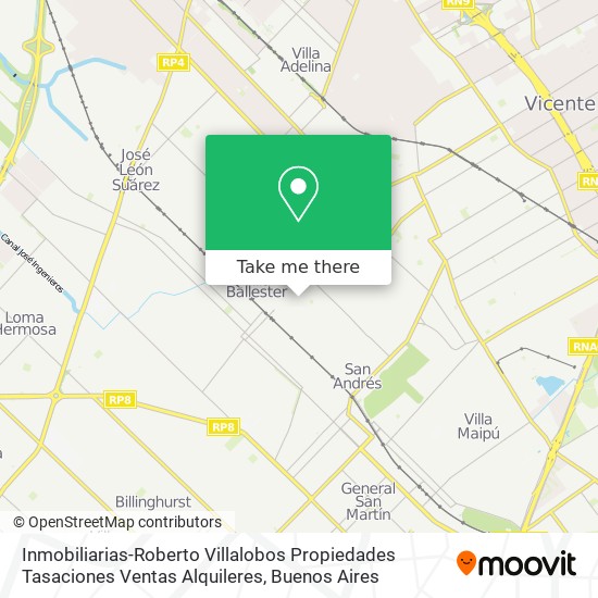 Inmobiliarias-Roberto Villalobos Propiedades Tasaciones Ventas Alquileres map