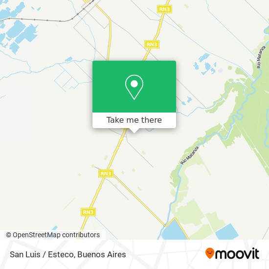 San Luis / Esteco map