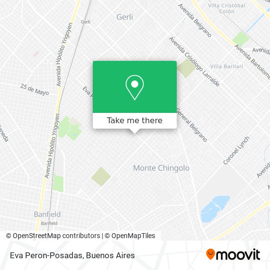 Eva Peron-Posadas map