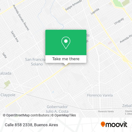 Calle 858 2338 map