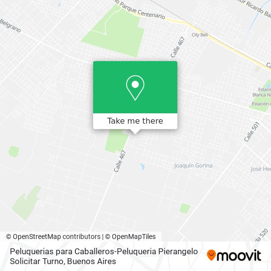 Peluquerias para Caballeros-Peluqueria Pierangelo Solicitar Turno map