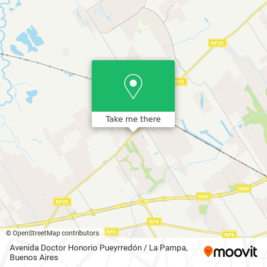 Mapa de Avenida Doctor Honorio Pueyrredón / La Pampa