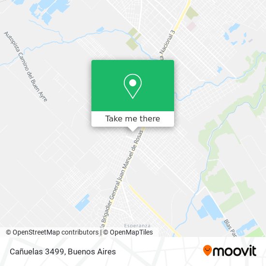 Mapa de Cañuelas 3499