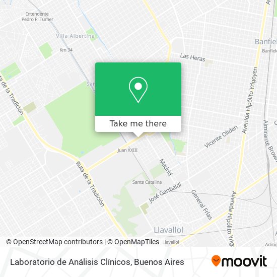 Laboratorio de Análisis Clínicos map