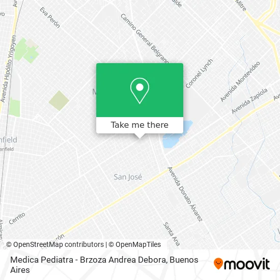 Mapa de Medica Pediatra - Brzoza Andrea Debora