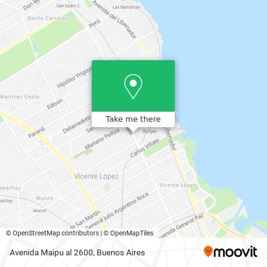 Avenida Maipu al 2600 map