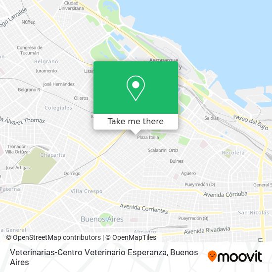 Mapa de Veterinarias-Centro Veterinario Esperanza