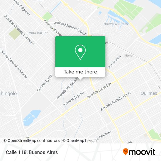 Calle 118 map