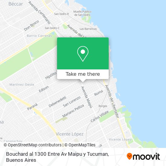 Bouchard al 1300 Entre Av  Maipu  y Tucuman map