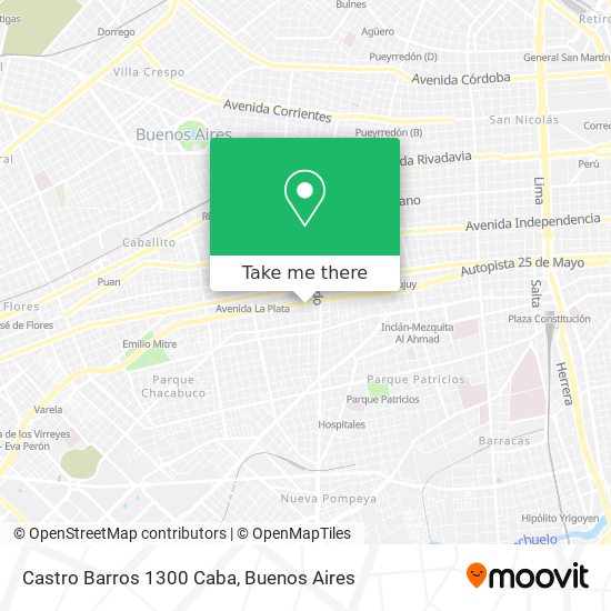 Castro Barros 1300  Caba map