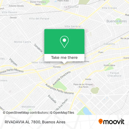 RIVADAVIA AL 7800 map