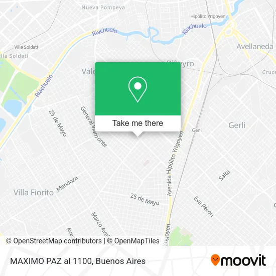 Mapa de MAXIMO PAZ al 1100