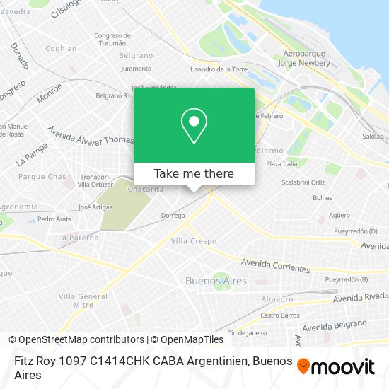 Fitz Roy 1097  C1414CHK CABA  Argentinien map