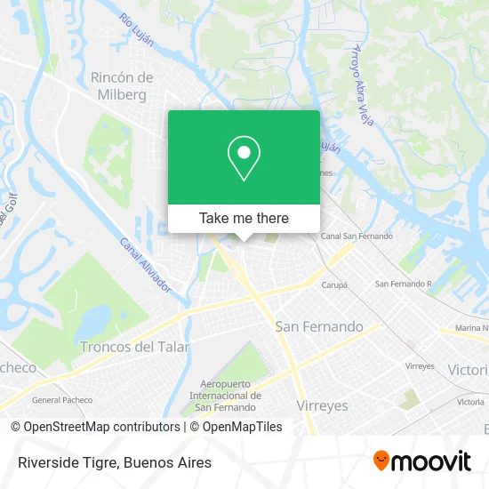 Riverside  Tigre map