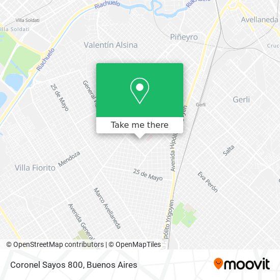 Coronel Sayos 800 map