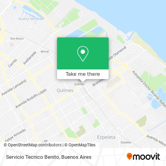 Servicio Tecnico Benito map
