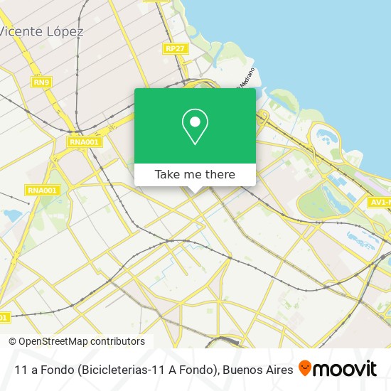 11 a Fondo (Bicicleterias-11 A Fondo) map