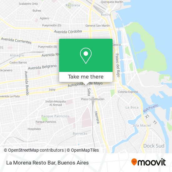La Morena Resto Bar map
