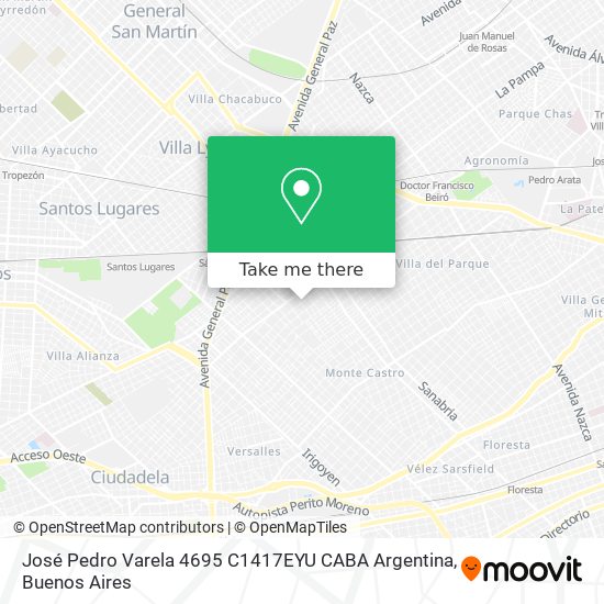 José Pedro Varela 4695  C1417EYU CABA  Argentina map