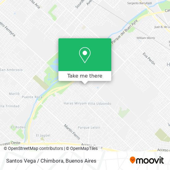 Santos Vega / Chimbora map